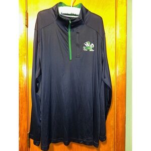 Fanatics Notre Dame Blue College Sports Fighting Irish 1/4 Zip Pullover XXL